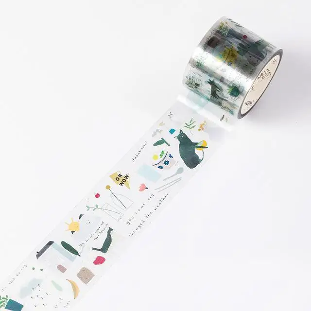 Happy Infinite серия Bullet Journal прозрачная ПЭТ васи лента клейкая лента DIY Скрапбукинг наклейка этикетка маскирующая лента - Цвет: 16
