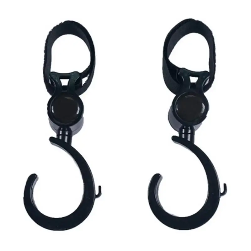 2pcs Hooks Полосатые Популярные Цветные рюкзаки для мам, большие сумки для мам, сумки для детских подгузников - Цвет: 2pcs Hooks