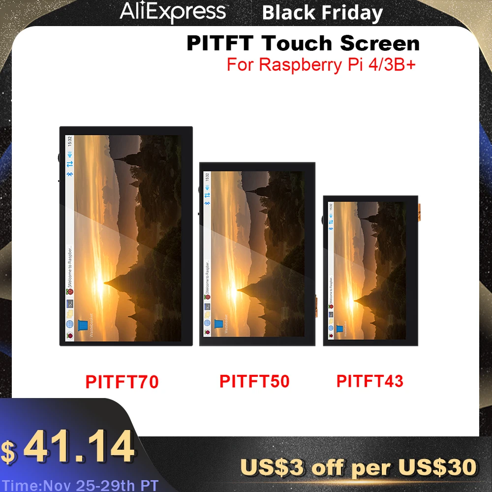 Сенсорный экран BIGTREETECH PITFT50 V2.0 PITFT70 PI TFT43 DSI ЖК-дисплей запчасти для 3D-принтера Octoprint