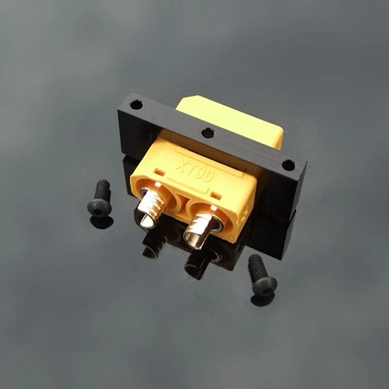10PCS Metal XT60 XT90 Bracket Black Plug Fixture Fixed Seat Holder Clip Clamp Accessories for RC Aircraft Drone