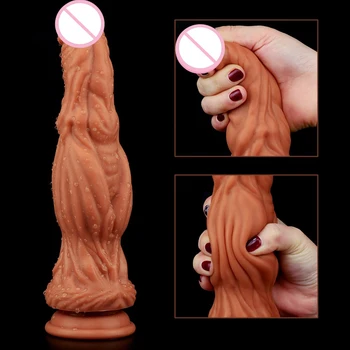 New Fantasy Realistic Dildo Animal  Large Anal Sex Toys Butt Massage For Men Women Big Anal Beads Liquid Silicone Penis Sex Shop 5