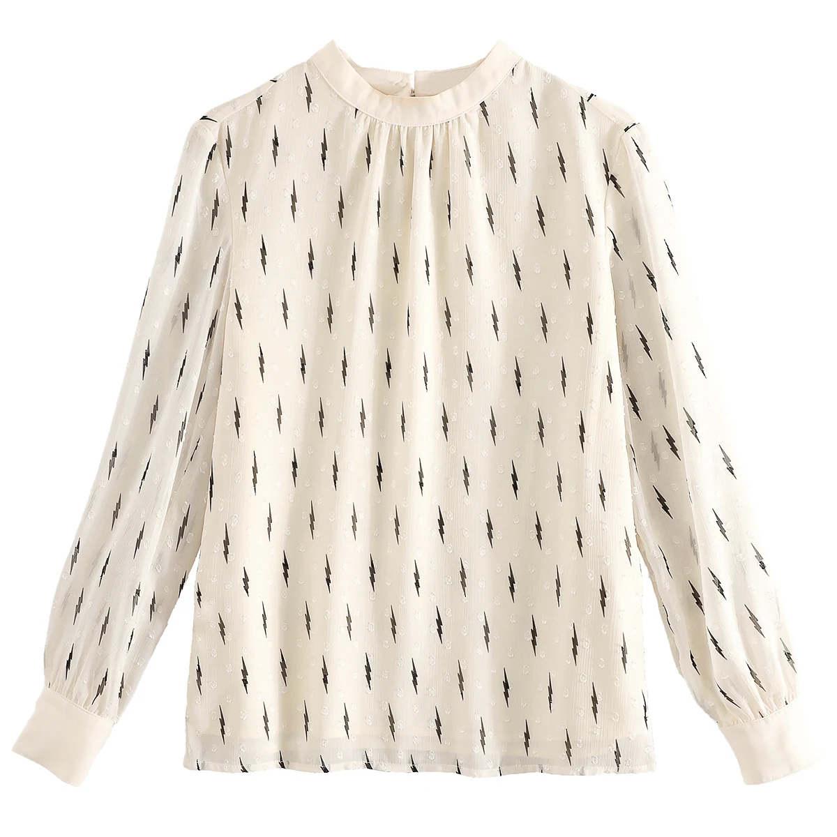 Blusas mujer de moda, длинный рукав, одноцветная белая рубашка для женщин, топы для девушек, топы, блузки из шифона, стоячая женская одежда 6321 50