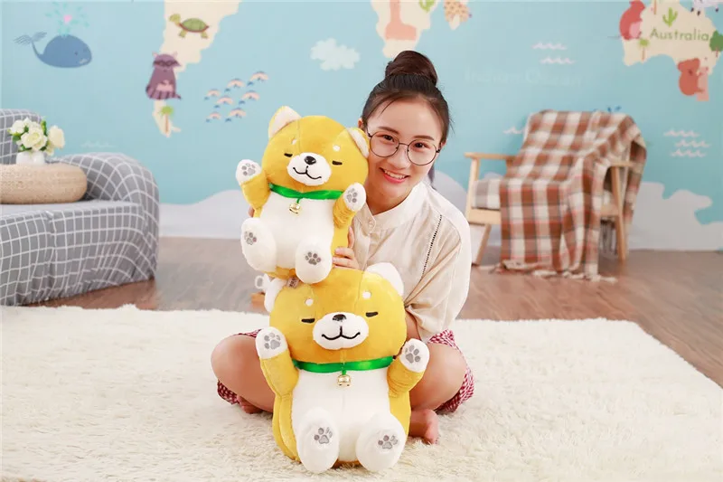 Вт, 30 Вт, 40 см мягкие пухлые Кот на удачу Плюшевые игрушки Косплей Shiba «Лисья Секретная служба»(inu плюшевые игрушки для Офис украшения