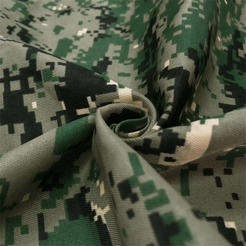 Полиэстеровая плотная ткань с реактивной печатью камуфляжной расцветки DIY