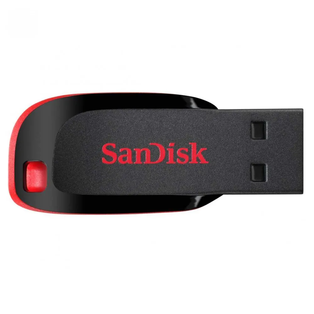 Флэш накопитель SANDISK USB2 32GB SDCZ50 032G B35 (черно красный моноблок)|USB флэш-накопители| |