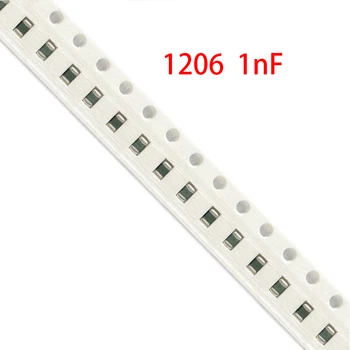 

100pcs 1nF X7R Error 10% 50V 1206 102 smd capacitor