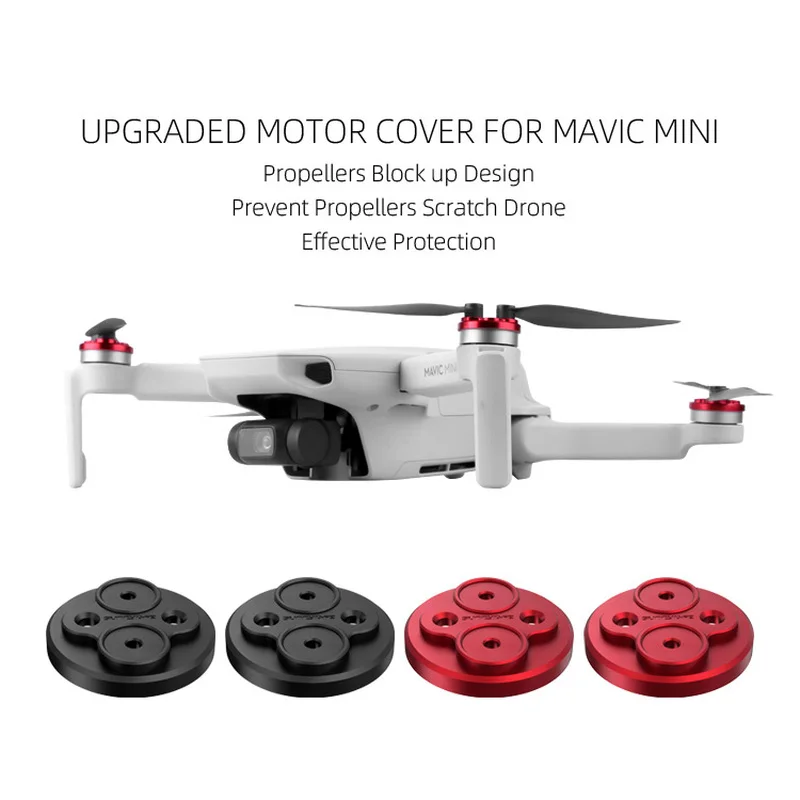 Buy Motor Case Krasbestendig Propeller Blok-Up Beschermende Aluminium Motor Cover Mavic Mini Accessories for DJI Mavic Mini Drone