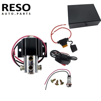 

RESO- Universal Black Front Brake Line Lock Hill Holder Roll Control Solenoid Light Heavy Duty