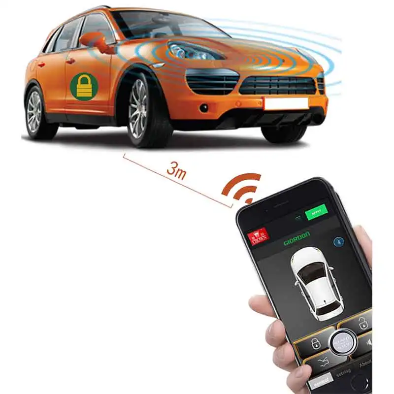 

auto products car alarm Automatic Trunk Opening car sticker remote central locking autostart car security central lock APP Open