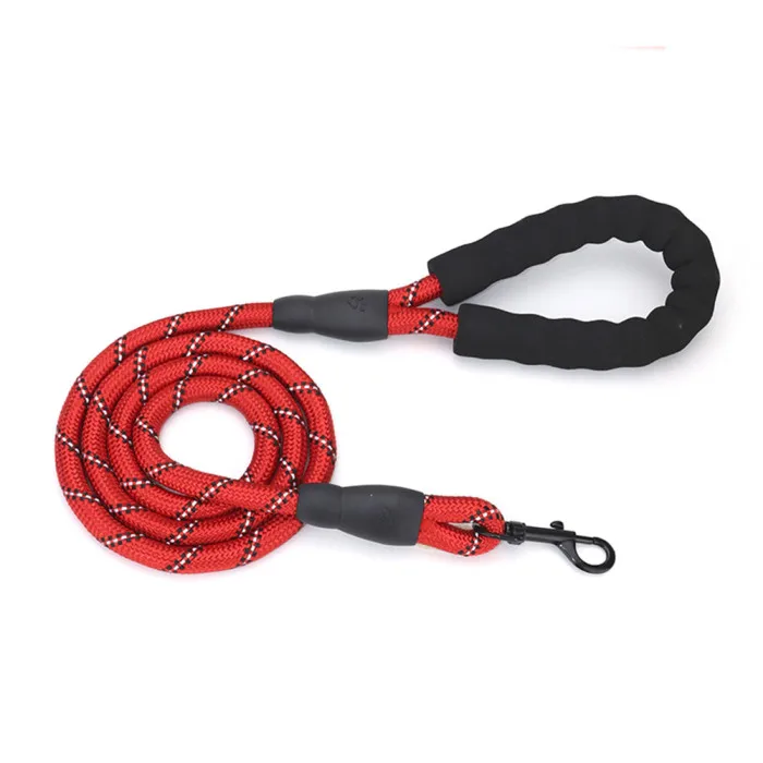 Dog Leash 5ft Pet Dog Walk Leads Strong Light Soft Reflective Braided Rope Soft Nylon DEC889
