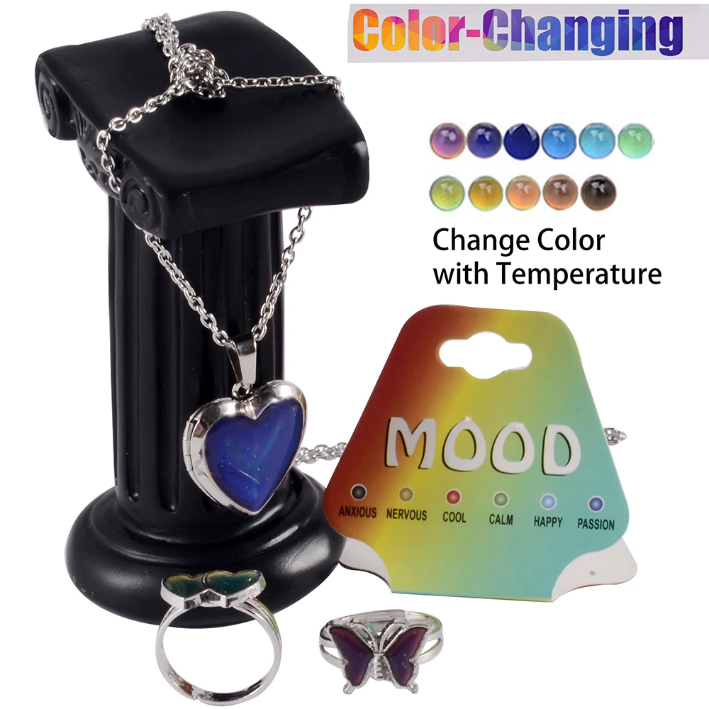 Titanium Steel Necklace Temperature sensitive Color changing - Temu