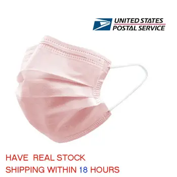 

100pcs White Disposable Face Masks Non Woven 3 Layers Labor Mouth Muffle Masks Anti dust PM2.5 95% Filtration face mouth Mask