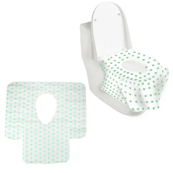 

10PCS Toilet Seat Covers Self-adhesive Disposable Non-woven Waterproof Toilet Seat Mat for Kids Adult Pregnant Women Home Travel