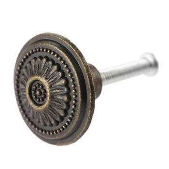 

1Pc 26*17mm Antique Bronze Cabinet Cupboard Pulls Knobs Retro Funiture Decor Drawer Dresser Jewellery box Wooden box Handle Knob