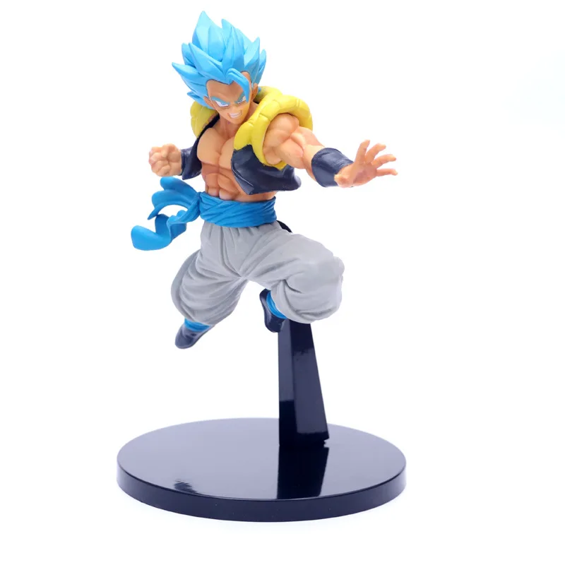 Аниме Рисунок 22 см Dragon Ball Z Broly Супер Saiyan бог синий Gogeta pvc рисунок с рисунками из комикса «Жемчуг дракона», Gogeta Коллекционная модель игрушки