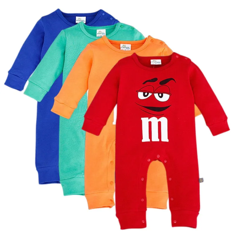 

Spring Autumn Toddler Infant Newborn Baby Boys Girls Romper Cartoon Clothes Outfits 4 Color Jumpsuit