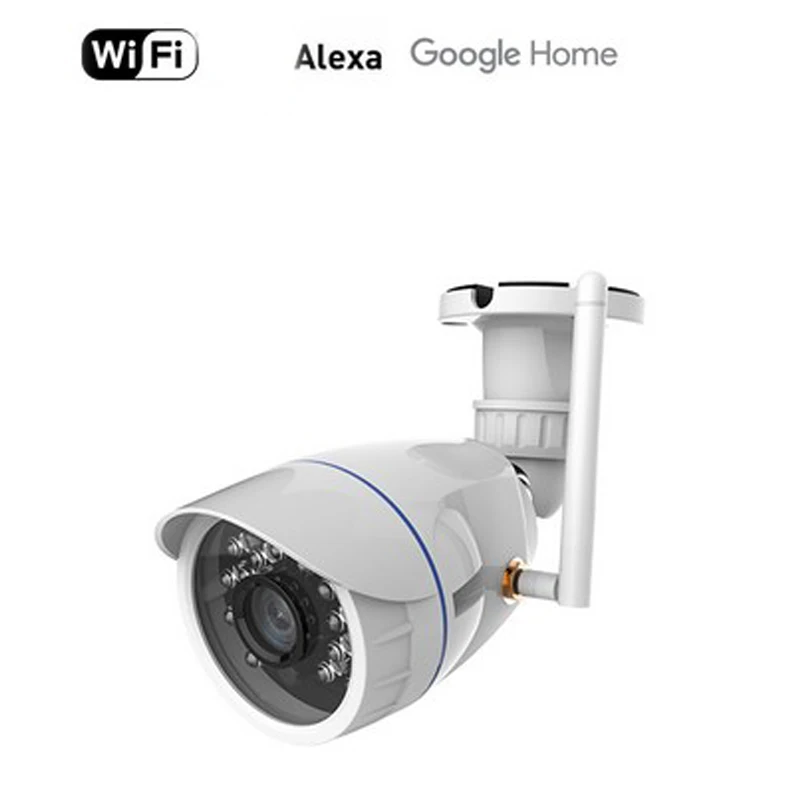 

NEO COOLCAM Outdoor Waterproof WiFi IP Camera Wireless HD 720P Network Night Vision CCTV Camera Work with Alexa Echo Show
