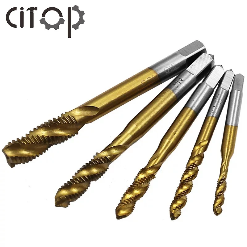 Citop M3-M8 с титановым покрытием винтовой кран сверло бит шестнадцатеричный