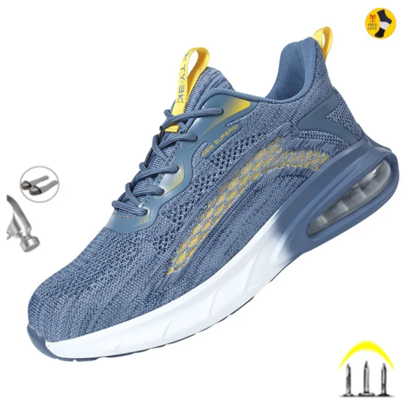 Industrial Safety Shoes With Steel Toe Cap Indestructible Cushion Work Shoes for Men Protective Security Boots Women Footwear safety shoes,men shoes