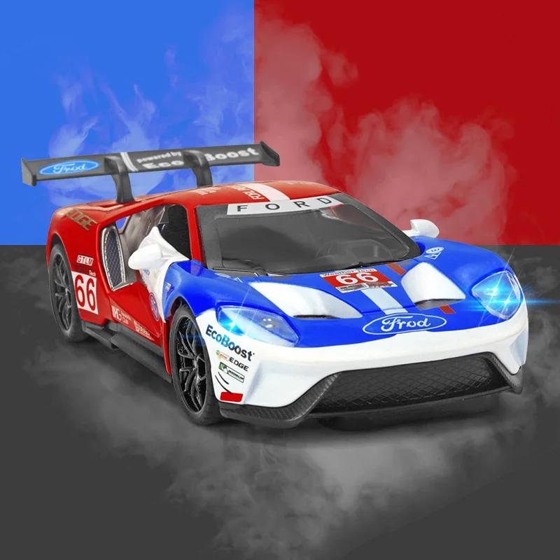 No Original Box 1:32 Ford V8 литье под давлением и игрушечный транспорт, модель автомобиля из сплава со светом и звуком, высокое восприятие литой автомобиль, игрушки для детей - Color: No Original Box