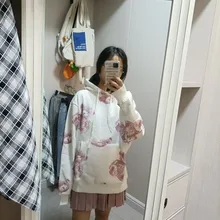 Hooded-Sweatshirt Women Hoodie Plus-Size Fleece Streetwear Winter for 320 Warm Colorful