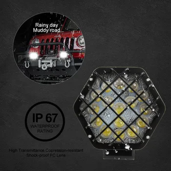 

White LED Work Light Replacement Accessories Car Truck Fog Lamp DC 10-60V