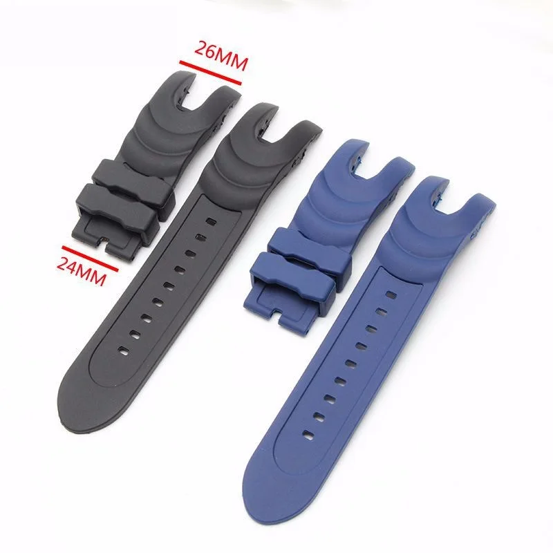 

26mm Black Waterproof Rubber Watch Band Special sports belt For Invicta strap Reserve Collection Style Smart Watch Accessories