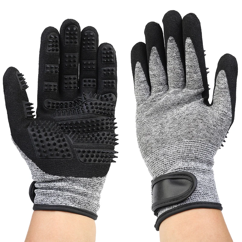 

grooming glove for cats wool glove Pet Hair Deshedding Brush Comb Glove For Pet Dog Cleaning Massage Glove For Animal