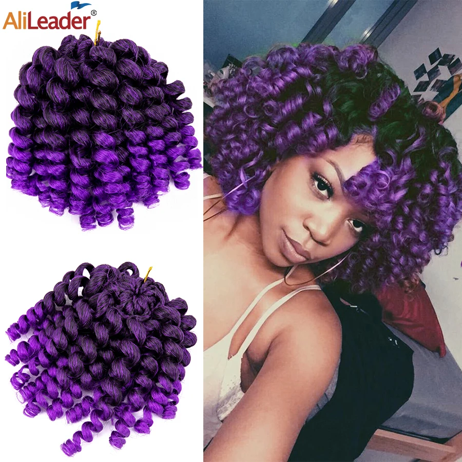 

Alileader дешевые синтетические Jamaican Bounce Curl вязаные волосы Омбре Jumpy Wand Curl вязанные крючком удлинители волос для женщин