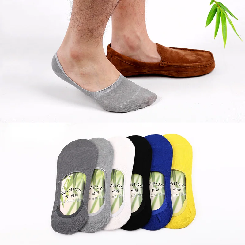 

6pcs=3Pair/lot Fashion Men Boat Socks Summer Autumn Non-slip Silicone Invisible Cotton Socks Male Ankle Sock slippers