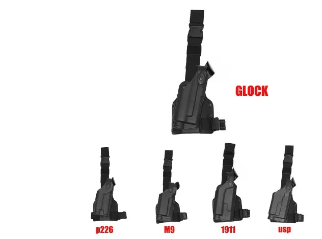 Тактический Пистолет Кобура Safariland Combat Glock 17 1911 Beretta M92 M9 P226 USP Регулируемый