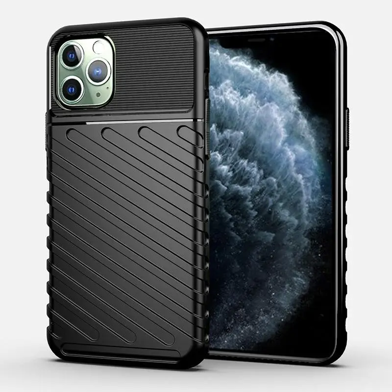 Для iPhone чехол iPhone11 pro Max Мягкий защитный чехол делает мобильный телефон лучше защищенным - Цвет: Флуоресцентный зеленый