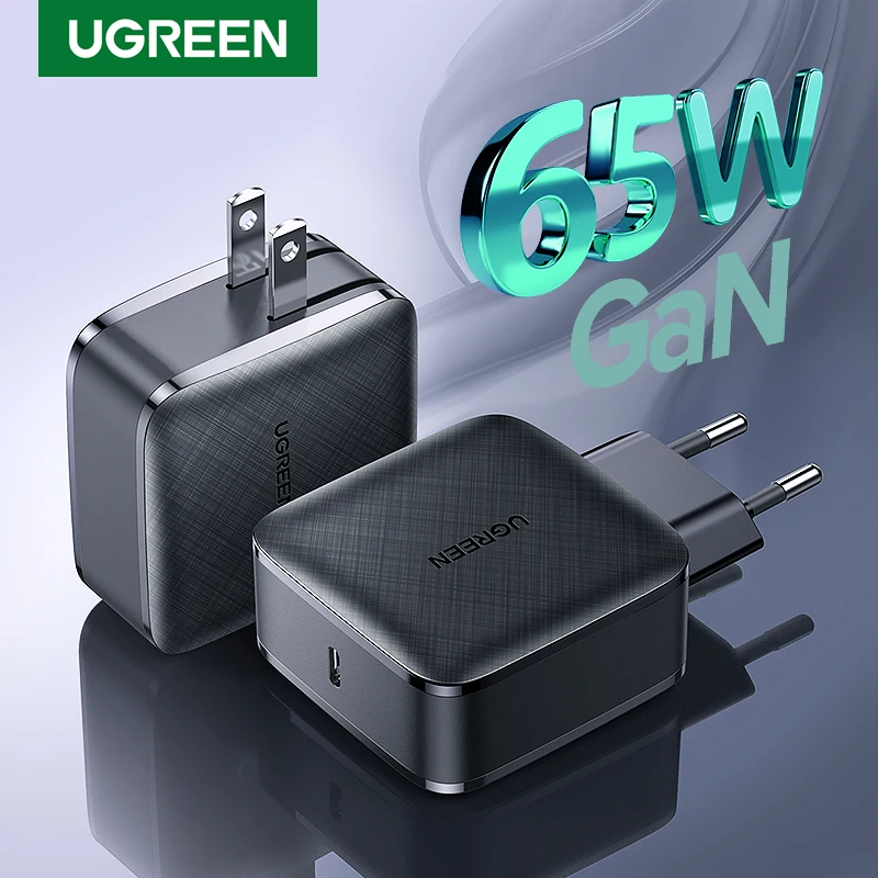 UGREEN GaN PD65W Fast Charger USB C Charger Quick 4.0 3.0 PD Charger for iPhone Notebook QC4.0 3.0 Type C Mobile Phone Charger