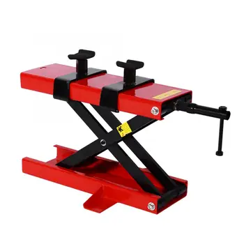 

Motorcycle Motorbike Bike Stand Center Scissor Lift Hoist Workshop 500KG Lifting Tools