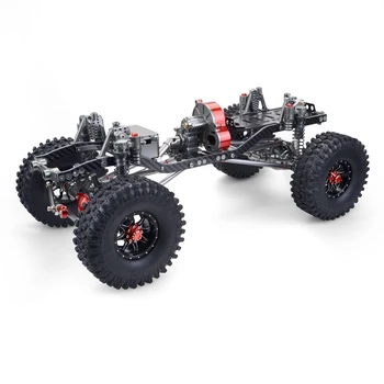 شراءإطار من سبائك الألومنيوم والكربون مع 4 جنوط عجلات سيارة RC 1/10 محور SCX10 الشاسيه 313 مللي متر قاعدة عجلات الزاحف