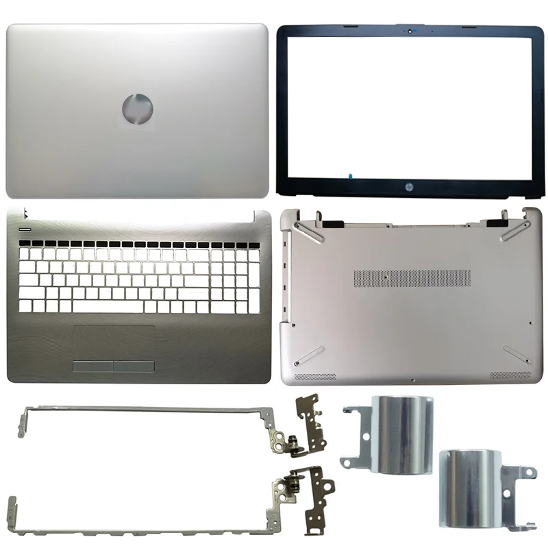 Серебряный ноутбук LCD задняя крышка/LCD передняя рамка/петли крышка/Palmrst/нижний