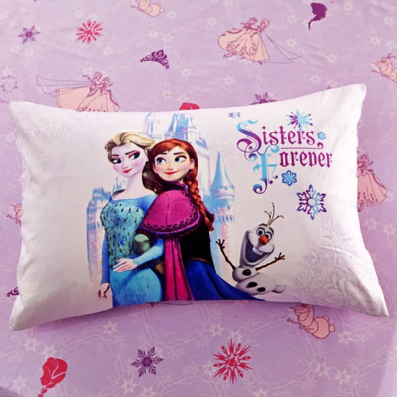 Frozen Disney Новинка хлопок наволочки 2 шт. Mc queen Car 95 замороженная Русалка пара наволочки декоративные наволочки 48x74 см - Цвет: Frozen