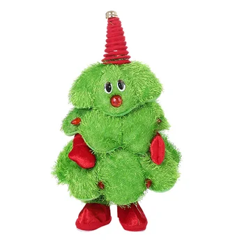 

New Hot Twisted Wiggle Hip Christmas Singing Dance Plush Toy Musical Doll Stuffed Animated Gift for Kids New SMD66
