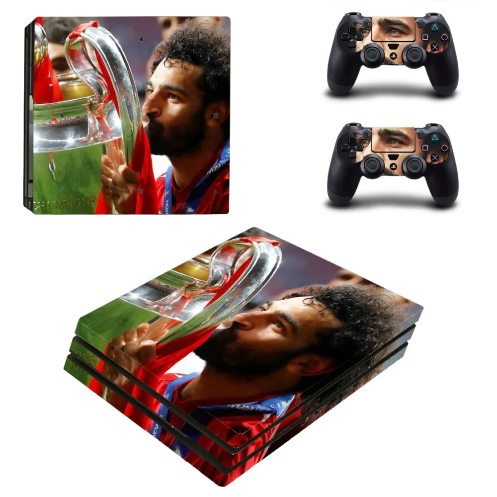 Mohamed Mo Salah PS4 Pro наклейка для кожи виниловая наклейка для sony Playstation 4 консоль и 2 контроллера PS4 Pro наклейка для кожи