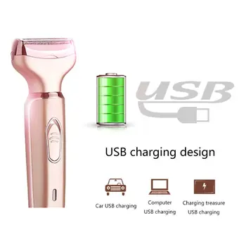 

Women Face Body Hair Remover Electric Epilator Trimmer Rechargeable Machine T4MB