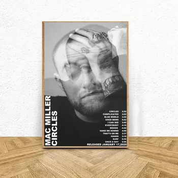 

Mac Miller-Circles Music Poster 1 Canvas Print Wall Art Home Decor No Frame