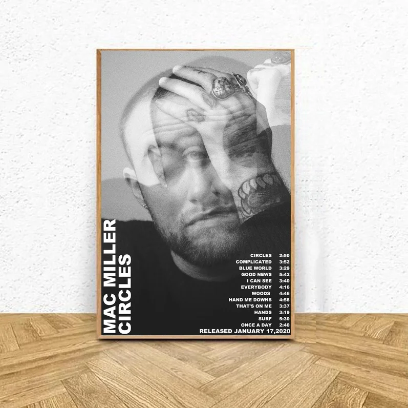 Mac Miller-Circles музыкальный плакат холст печать настенная живопись Домашний Декор без