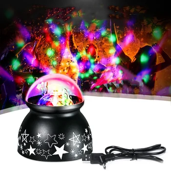 

Projection Lamp Colorful Rotating Night Light Spin Starry Sky Children Kids Baby Sleep Romantic LED USB Lamp Projection