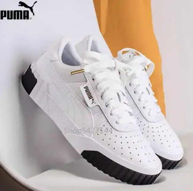 zapatos blancos puma