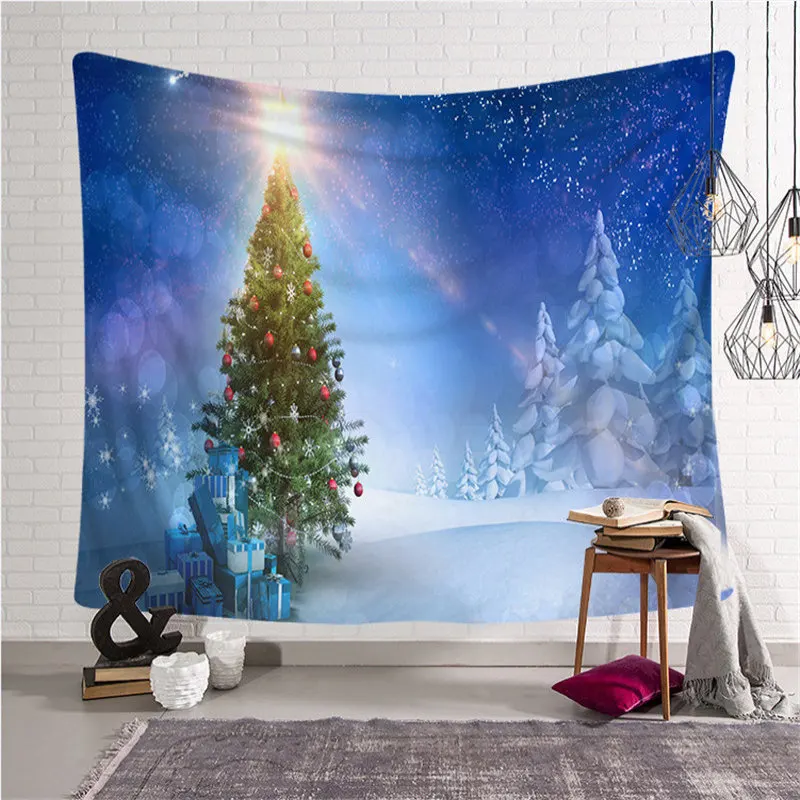 Рождественская серия Рождественские елки подарки перчатки гобелен настенный Декор Аксессуары хиппи Йога коврик пляжный пледы - Цвет: Pattern 24