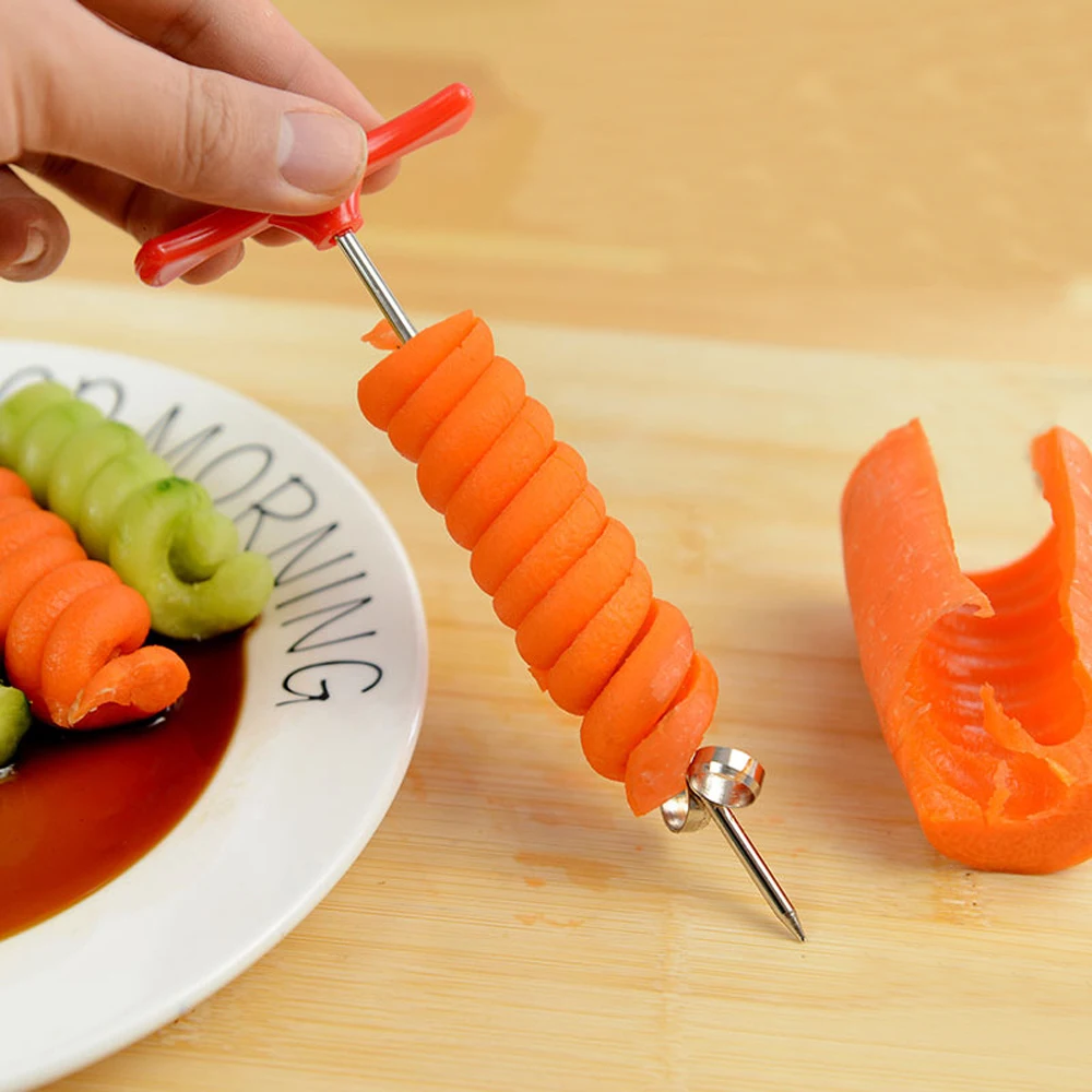 Спиральный слайсер для картофеля измельчитель морковки Cuke резка жареного картофеля огурец измельчитель для овощного салата кухонные аксессуары