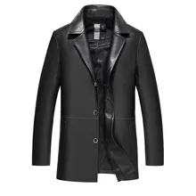 Куртка из натуральной кожи на весну и осень, мужская куртка из настоящей овчины, Мужская ветровка размера плюс, Chaqueta Hombre, JLK17628-2, my1984