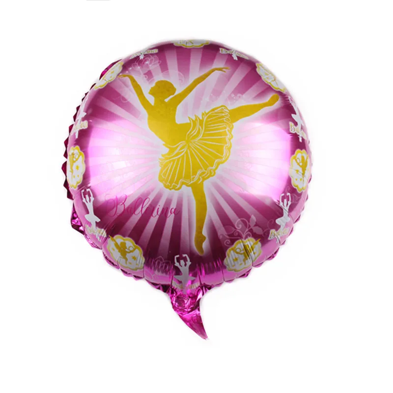 Балерина танцор балета тема 18 дюймов алюминиевая фольга праздничные украшения из шаров Baby Shower девушка сувениры на день рождения