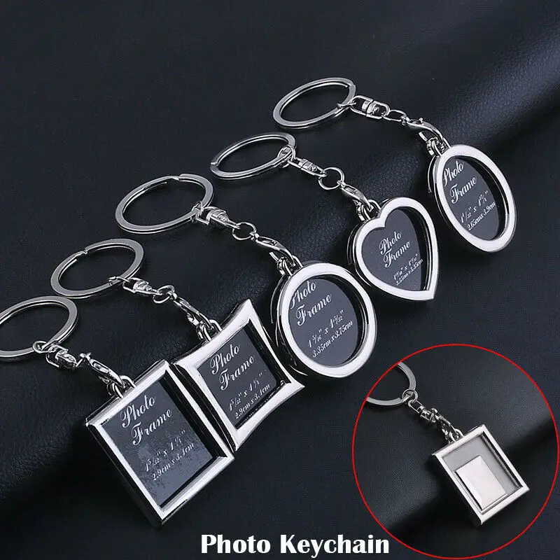 FA DIY Insert Photo Picture Frame Custom Keyring Key Ring Keychain Gift Dulcet