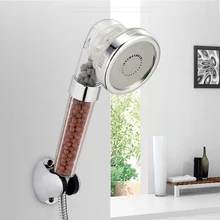 VEHHE 3 Modes Blue White SPA Shower Head Multifunction Adjustable Filter Water Therapy Sprayer Bathroom Shower Head